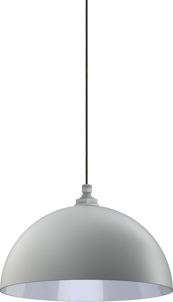 Brentwood Color Modern Gray Interior Color White with a 4-ft-Black-Cloth-Cord