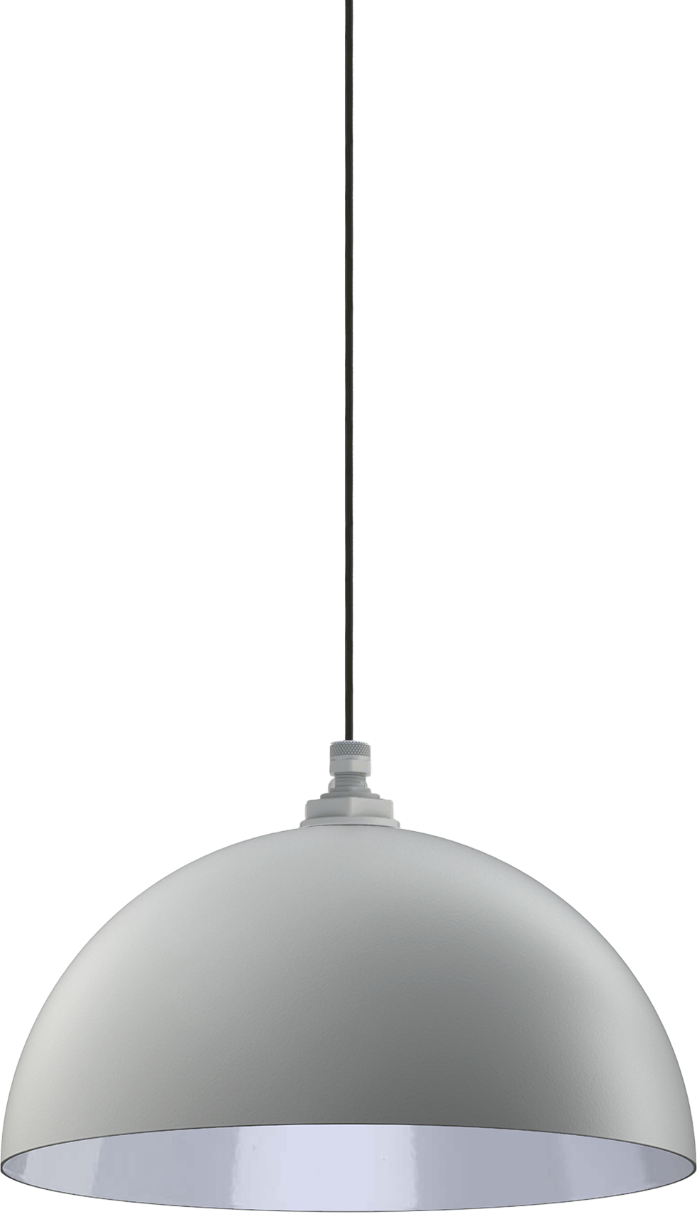 Brentwood Color Modern Gray Interior Color White with a 4-ft-Black-Cloth-Cord