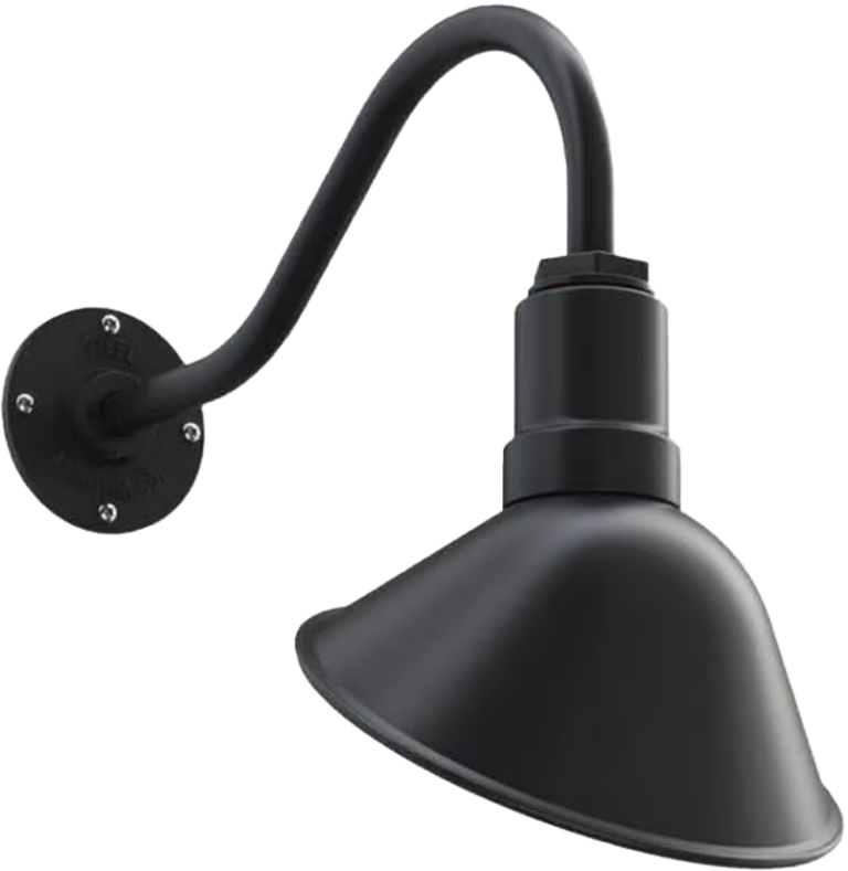 Venice Color Matte Black Interior Color Brass with a 16" Gooseneck