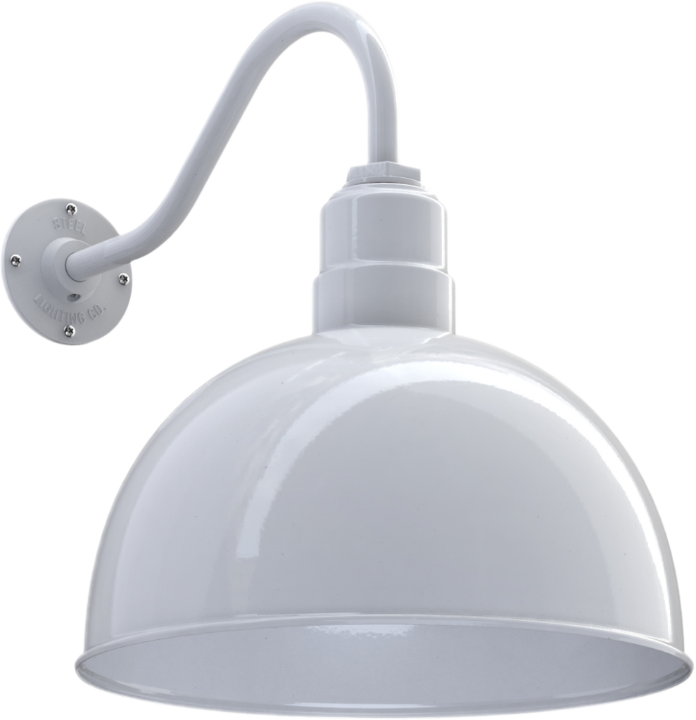 Hollywood Bowl Color White Interior Color White with a 16" Gooseneck