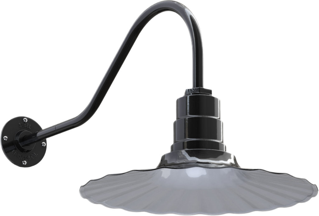 Highland Park Color Black Interior Color White with a 23" Gooseneck