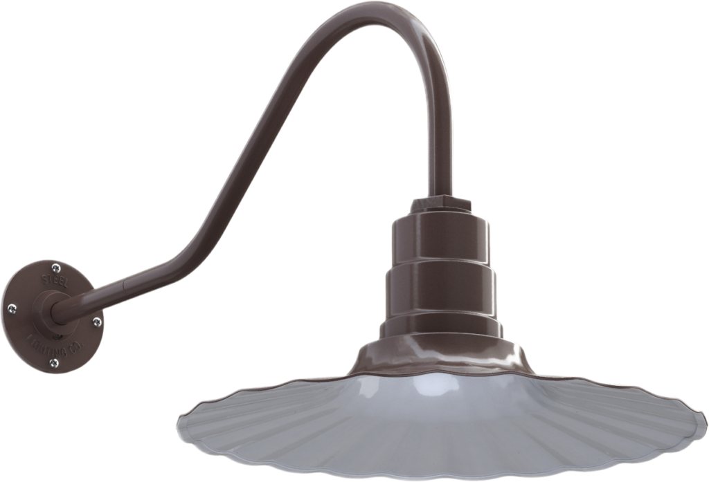 Highland Park Color Dark Bronze Interior Color White with a 23" Gooseneck