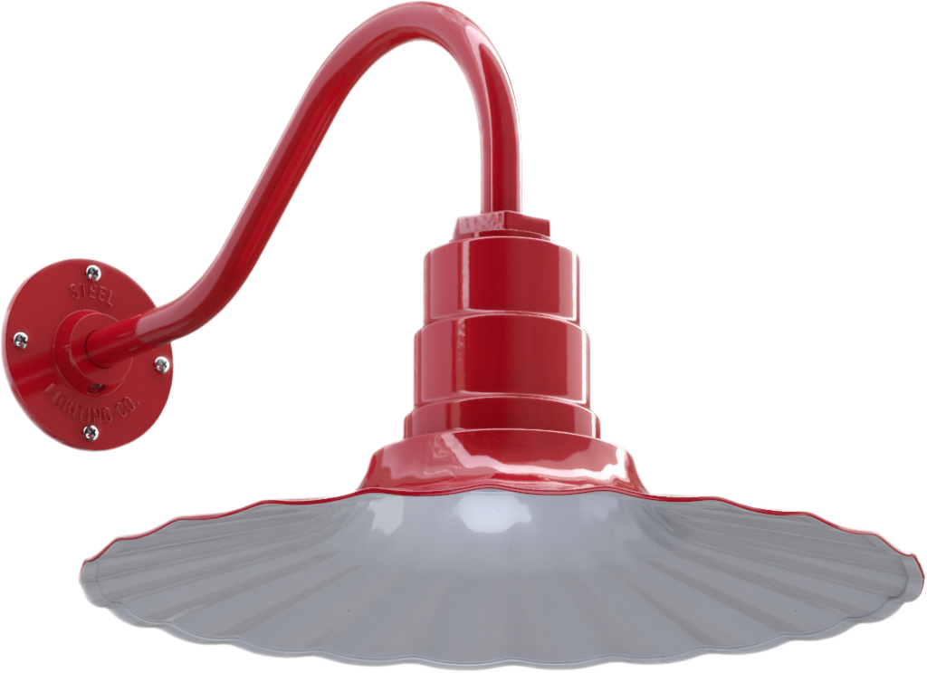 Highland Park Color Red Interior Color White with a 16" Gooseneck