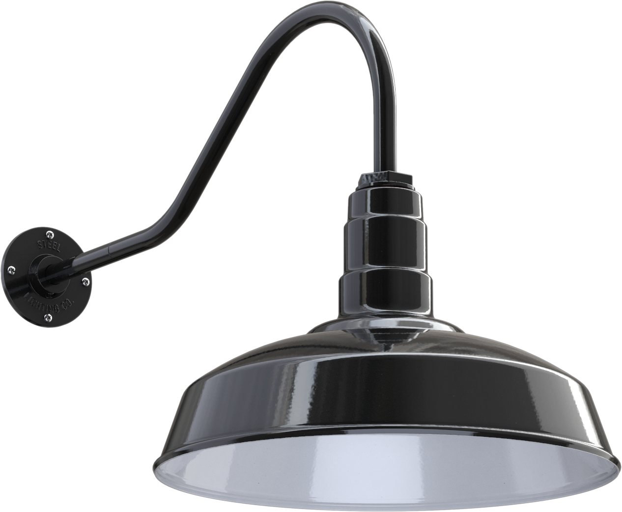 Gardena Color Black Interior Color White with a 23" Gooseneck