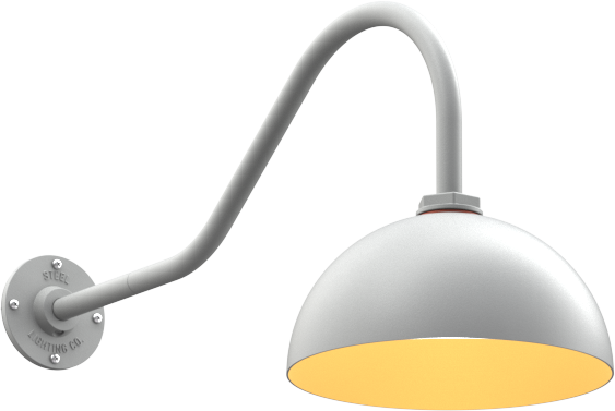 Modern Gray | Brass | 23-gooseneck