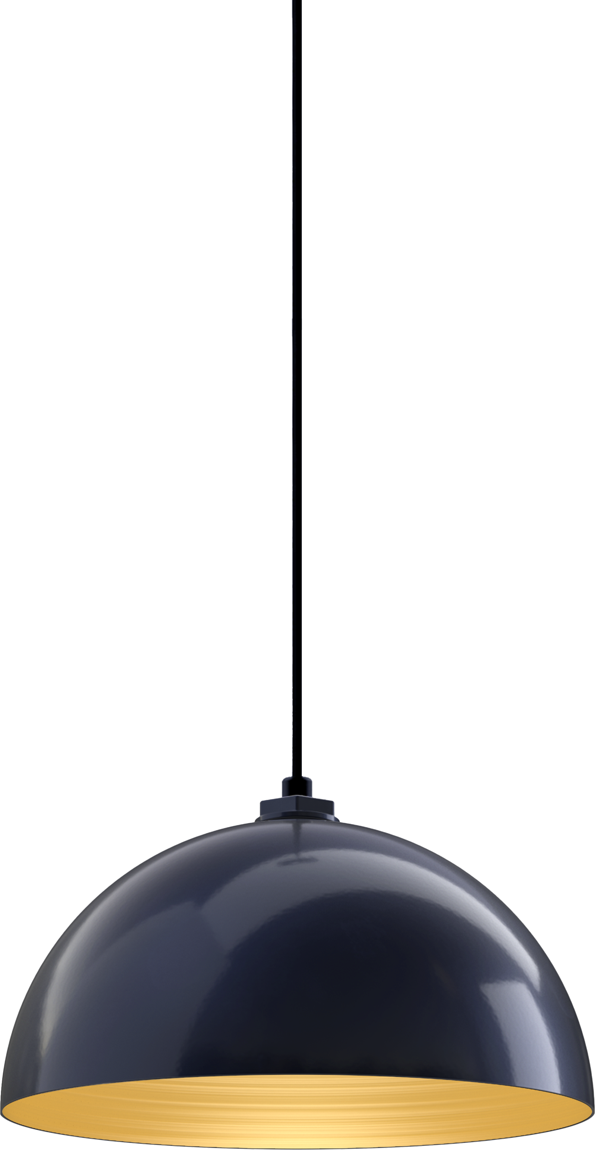 Beverly Color Navy Blue Interior Color Brass with a 4 ft Black Cord