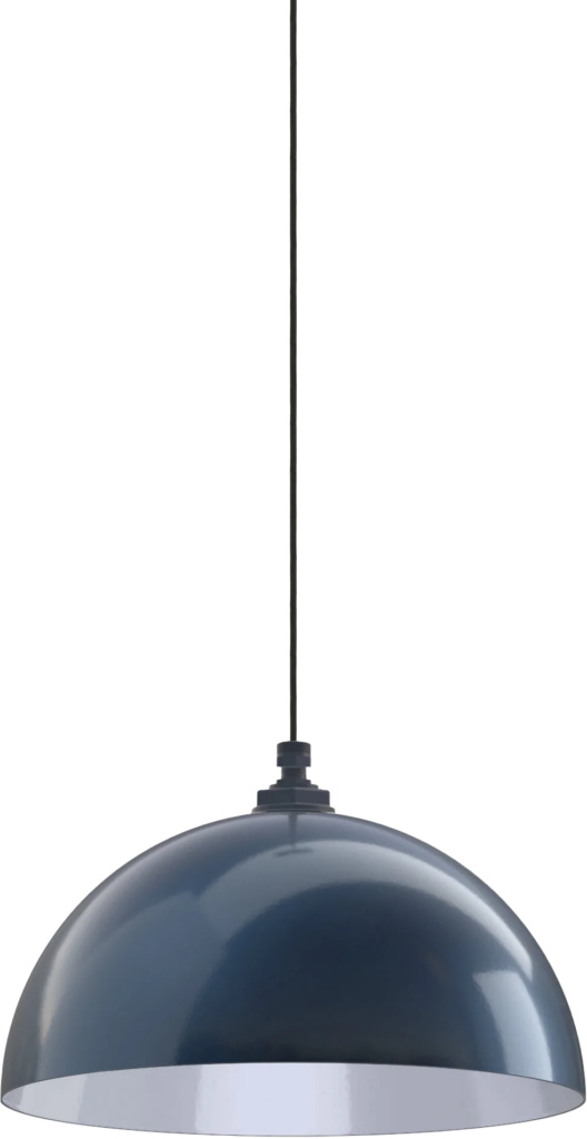 Brentwood Color Gray Blue Interior Color White with a 4-ft-Black-Cloth-Cord