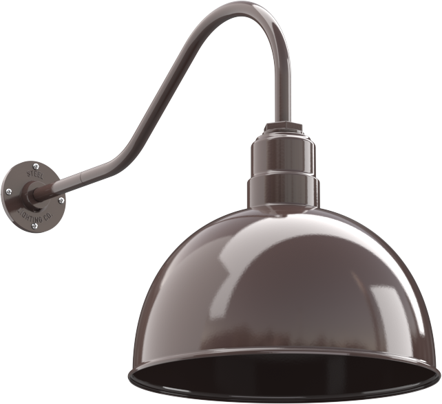Hollywood Bowl Color Dark Bronze Interior Color Dark Bronze with a 23" Gooseneck