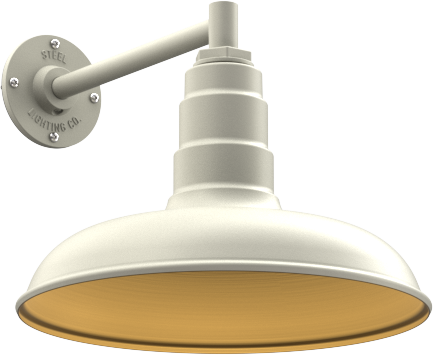 Topanga Color Cream Interior Color Brass with a 11" Straight Arm