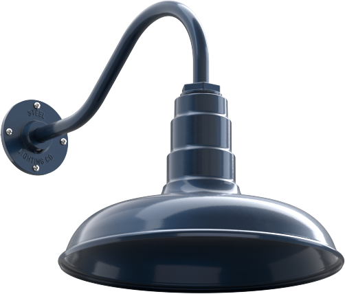 Topanga Color Gray Blue Interior Color Gray Blue with a 16" Gooseneck
