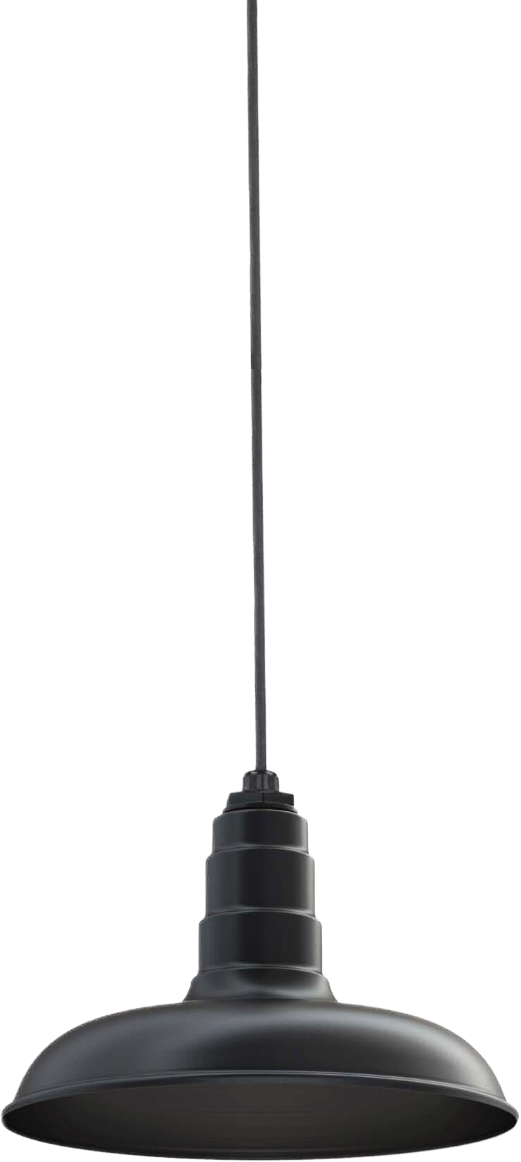Malibu Color Matte Black Interior Color Matte Black with a 4 ft Black Cord