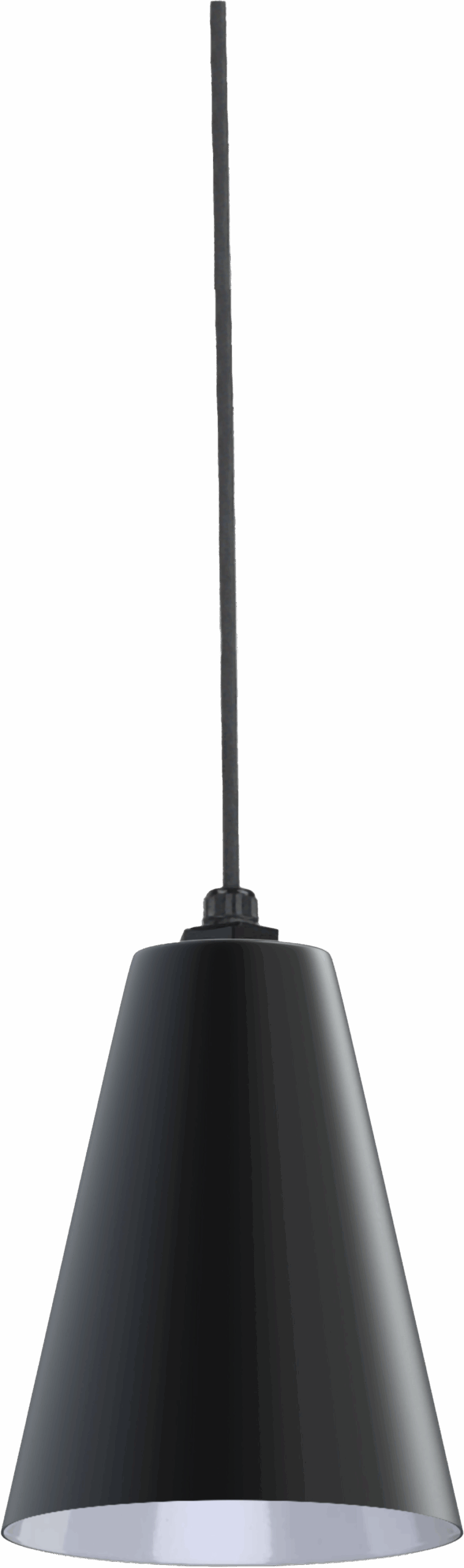 Laurel Color Matte Black Interior Color White with a 4 ft Black Cord