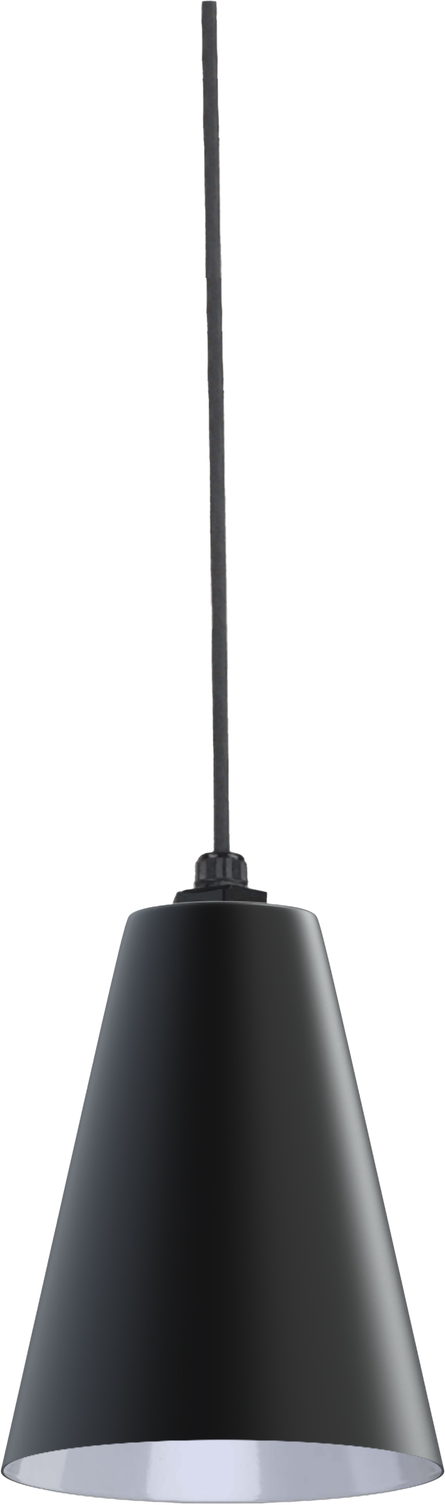 Laurel Color Matte Black Interior Color White with a 4 ft Black Cord