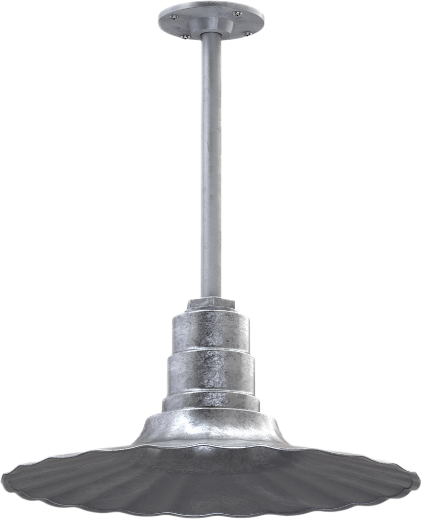 Eagle Rock Color Galvanized Interior Color Galvanized with a 12" Galvanized Stem