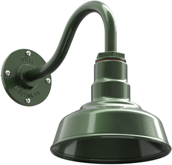 Hawthorne Color Hunter Green Interior Color Hunter Green with a 11" Gooseneck