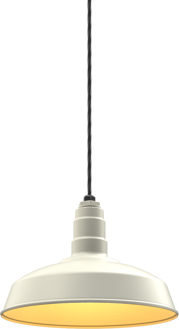 Carson Color Cream Interior Color Brass with a 4 ft Black Cord