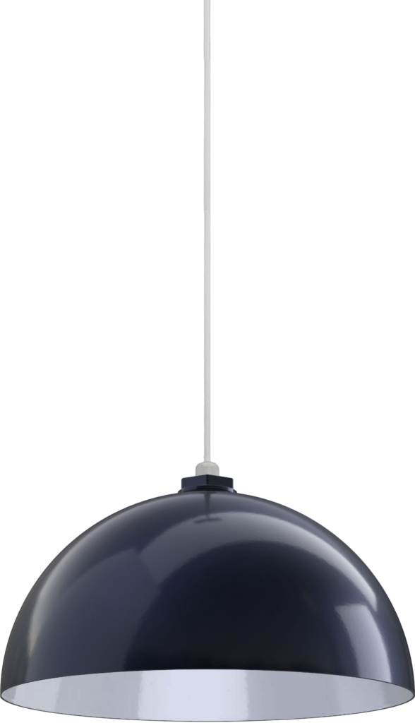 Brentwood Color Navy Blue Interior Color White with a 4 ft White Cord
